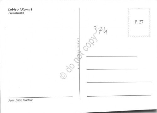 Cartolina Labico Panorama