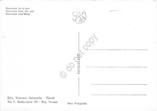 Cartolina Lacco Ameno Ischia Panorama dal mare fotocartolina Fotocelere | Immagine Gallery 2