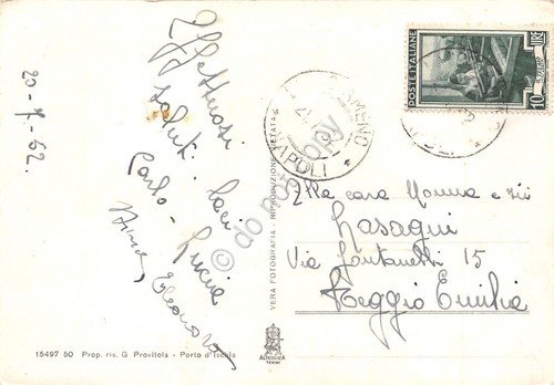 Cartolina Lacco Ameno Litorale 1952 | Immagine Gallery 2