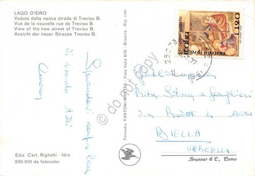 Cartolina Lago d' Idro Nuova strada di Treviso B. 1977 | Immagine Gallery 2