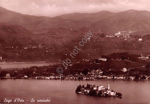 Cartolina Lago d'Orta Penisola Fotocelere | Immagine principale