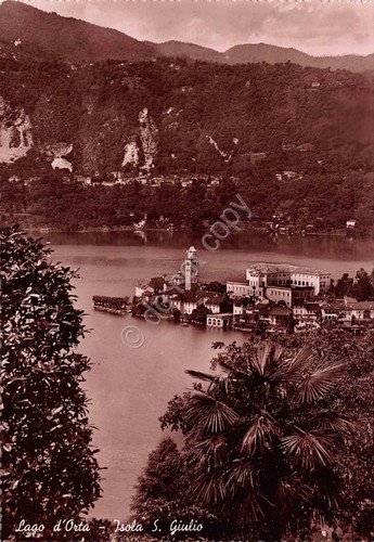 Cartolina Lago d'Orta San Giulio Fotocelere