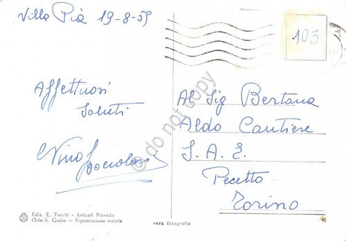 Cartolina Lago d' Orta vedute Villa Pia Isola S. Giulio … | Immagine Gallery 2