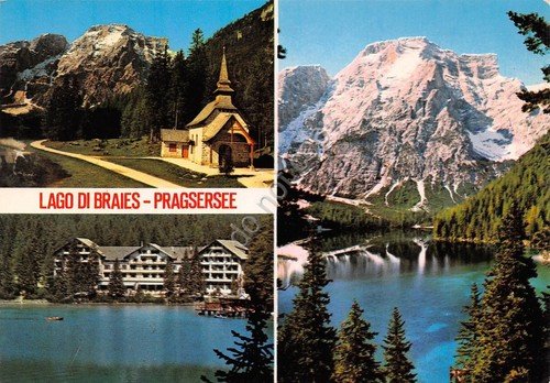 Cartolina Lago di Braies 3 vedute (Bolzano) | Immagine principale