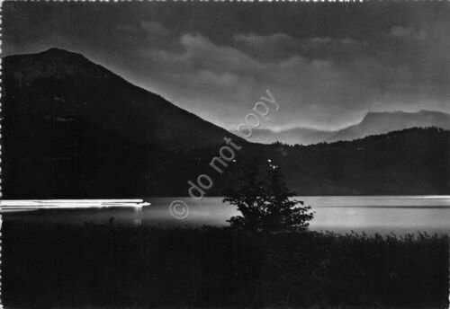 Cartolina Lago di Caldonazzo Notturno anni '50