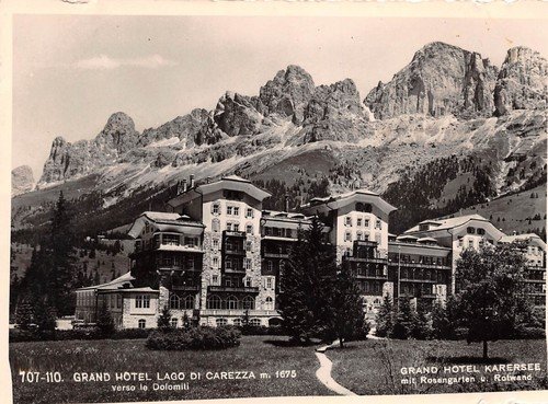 Cartolina Lago di Carezza Grand Hotel 1951