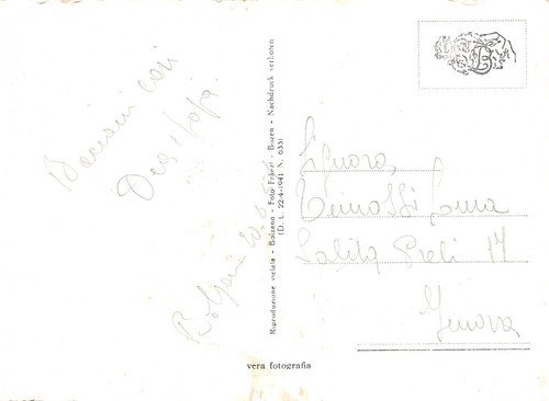 Cartolina Lago di Carezza Grand Hotel 1951