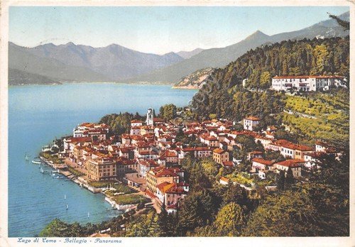 Cartolina Lago di Como Bellagio Panorama 1950 | Immagine principale