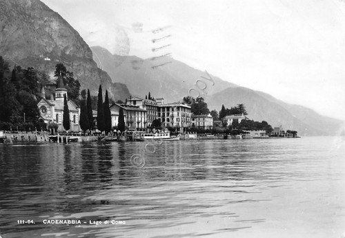 Cartolina Lago di Como Cadenabbia panorama 1966