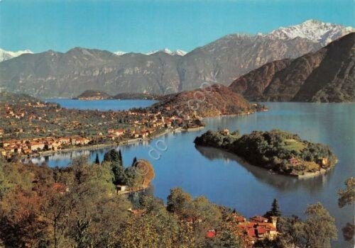 Cartolina Lago di Como con sfondo Bellagio | Immagine principale