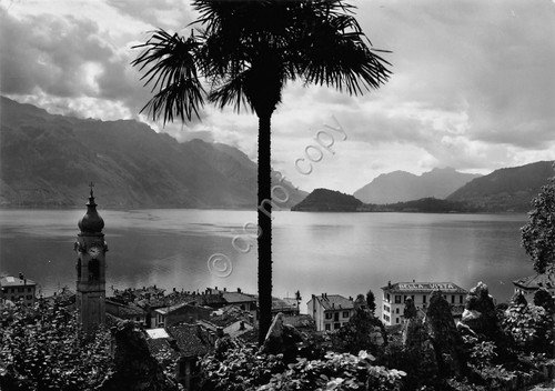 Cartolina Lago di Como Menaggio e Bellagio 1957