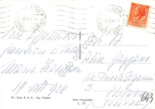 Cartolina Lago di Como Tremezzina panorama dall'alto 1958 | Immagine Gallery 2