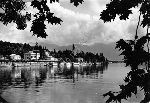 Cartolina Lago di Como Tremezzo panorama parziale Timbro Grand Hotel … | Immagine principale