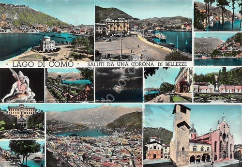 Cartolina Lago di Como vedute varie | Immagine principale