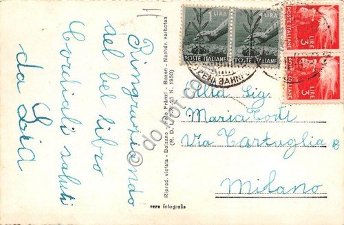 Cartolina Lago di Costalovara sul Renon Dolomiti