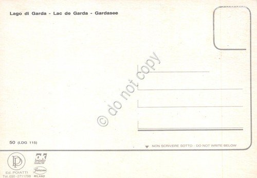 Cartolina Lago di Garda 12 vedute Malcesine Maderno Lazisi Sal? …