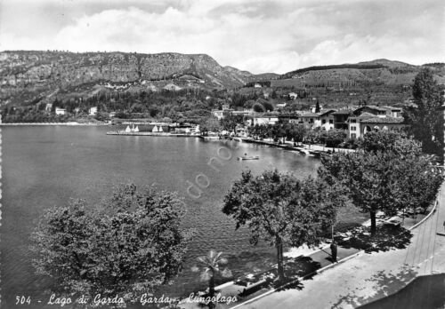 Cartolina Lago di Garda Garda Lungolago 1959