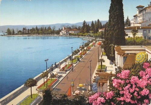 Cartolina Lago di Garda Gardone Riviera Ed Brunner Lungolago | Immagine principale