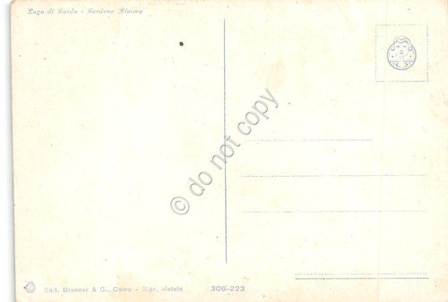 Cartolina Lago di Garda Gardone Riviera Ed Brunner Lungolago | Immagine Gallery 2