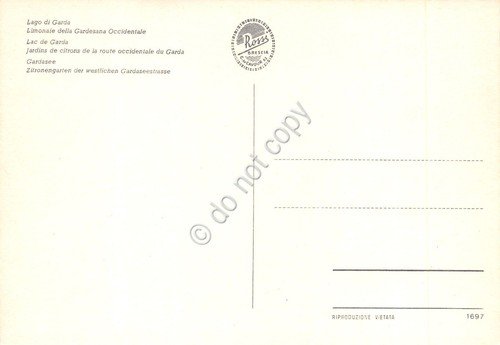 Cartolina Lago di Garda Limonaie della Gardesana Occidentale anni '80 | Immagine Gallery 2