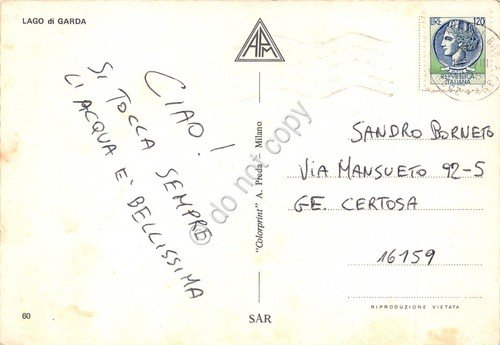 Cartolina Lago di Garda mappa (Brescia) | Immagine Gallery 2