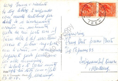 Cartolina Lago di Garda Riva panorama dall' alto 1958 | Immagine Gallery 2