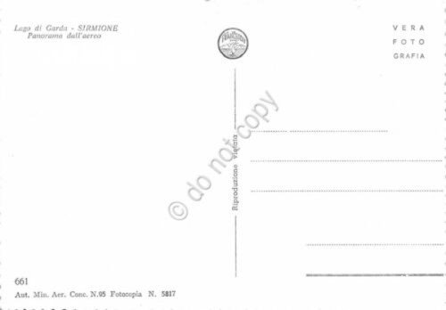 Cartolina Lago di Garda Sirmione Panorama aereo anni '50 (Brescia) | Immagine Gallery 2