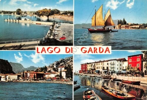 Cartolina Lago di Garda vedute varie (Brescia)