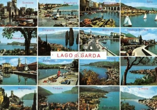 Cartolina Lago di Garda vedute varie località (Brescia) | Immagine principale