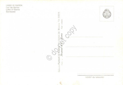 Cartolina Lago di Garda vedute varie località su mappa lago … | Immagine Gallery 2