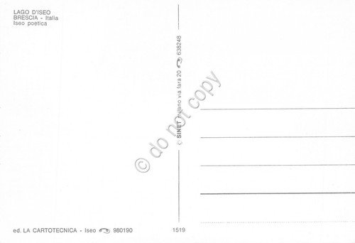Cartolina Lago di Iseo animata scorcio (Brescia)