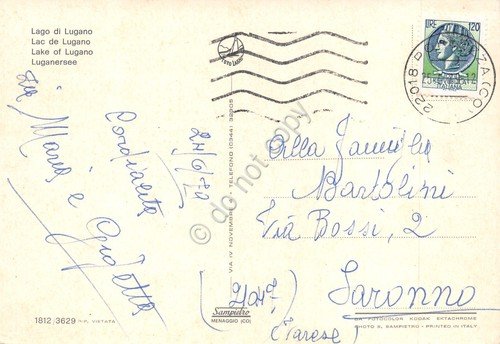 Cartolina Lago di Lugano vedute varie Cressogno S. Mamete Porlezza … | Immagine Gallery 2