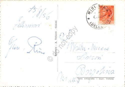 Cartolina Lago di Misurina 1956 (Belluno) | Immagine Gallery 2