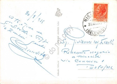 Cartolina Lago di Misurina Monte Piana 1955 (Bolzano) | Immagine Gallery 2