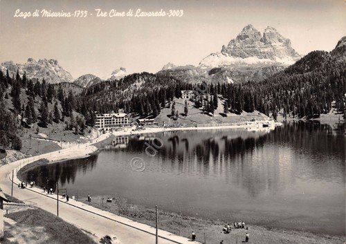 Cartolina Lago di Misurina Tre Cime di Lavaredo Timbro Misurina … | Immagine principale