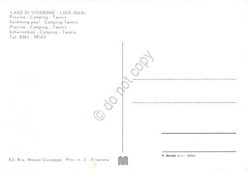 Cartolina Lago di Viverone Lido Oasi Piscina animata (Biella) | Immagine Gallery 2