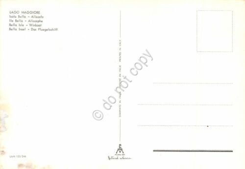 Cartolina Lago Maggiore Isola Bella Aliscafo