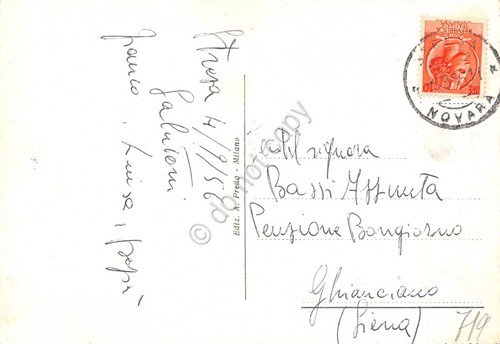 Cartolina lago Maggiore Isola Bella dalla riva 1956 | Immagine Gallery 2