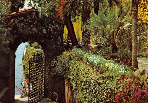 Cartolina Lago Maggiore Isola Madre scorcio del giardino e cancello … | Immagine Gallery 1