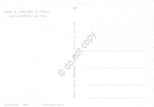 Cartolina Lago Maggiore Isola Madre scorcio del giardino e cancello … | Immagine Gallery 2