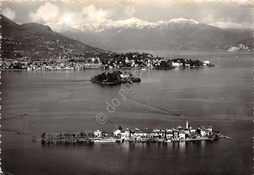 Cartolina lago Maggiore Isola Pescatori Madre e Pallanza 1960