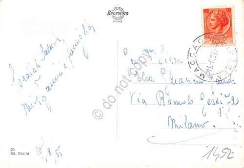 Cartolina lago Maggiore Maccagno panorama dall'alto 1955 | Immagine Gallery 2
