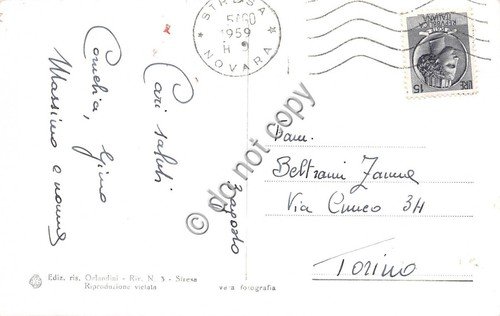 Cartolina Lago Maggiore panorama dall'alto 1959 | Immagine Gallery 2