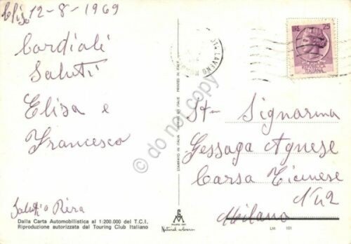 Cartolina lago Maggiore vedute varie località e mappa 1969 (Verbania) | Immagine Gallery 2