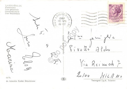 Cartolina Laigueglia panorama 1968 (Savona) | Immagine Gallery 2