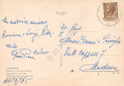 Cartolina Laigueglia panorama da levante anni '60 | Immagine Gallery 2