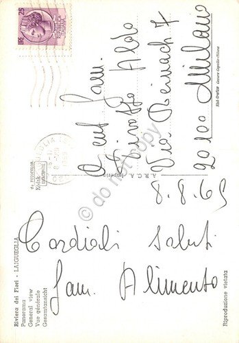 Cartolina Laigueglia Panorama spiaggia da terrazzo 1969 (Savona) | Immagine Gallery 2