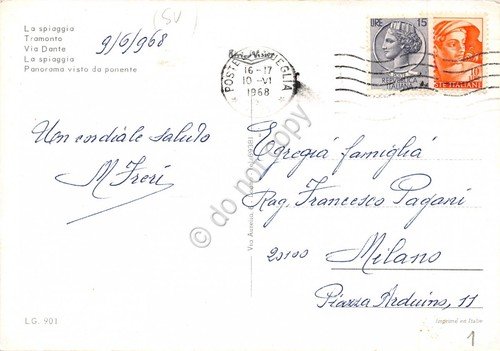 Cartolina Laigueglia vedute 1968 (Savona) | Immagine Gallery 2