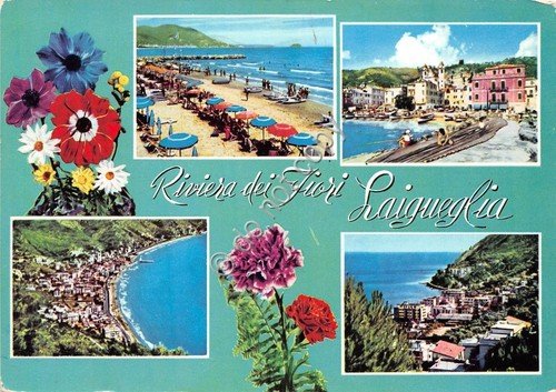 Cartolina Laigueglia vedute varie 1963 (Savona) | Immagine principale