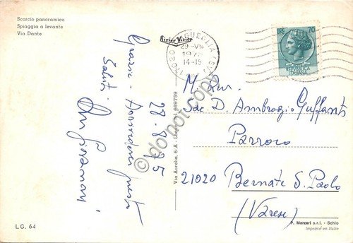 Cartolina Laigueglia vedutine 1975 (Savona) | Immagine Gallery 2